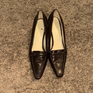 Naturalizer Dark Brown Leather Flats